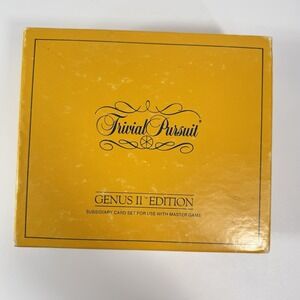 Vintage 1984 Trivial Pursuit Genus II 2 Edition Card Set - Counted Complete